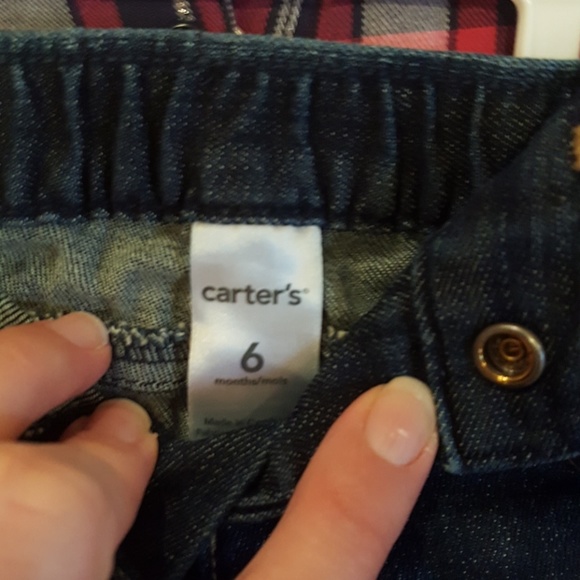 EUC Girl's 6mo 2 Piece Carter's Plaid Set - Picture 4 of 6